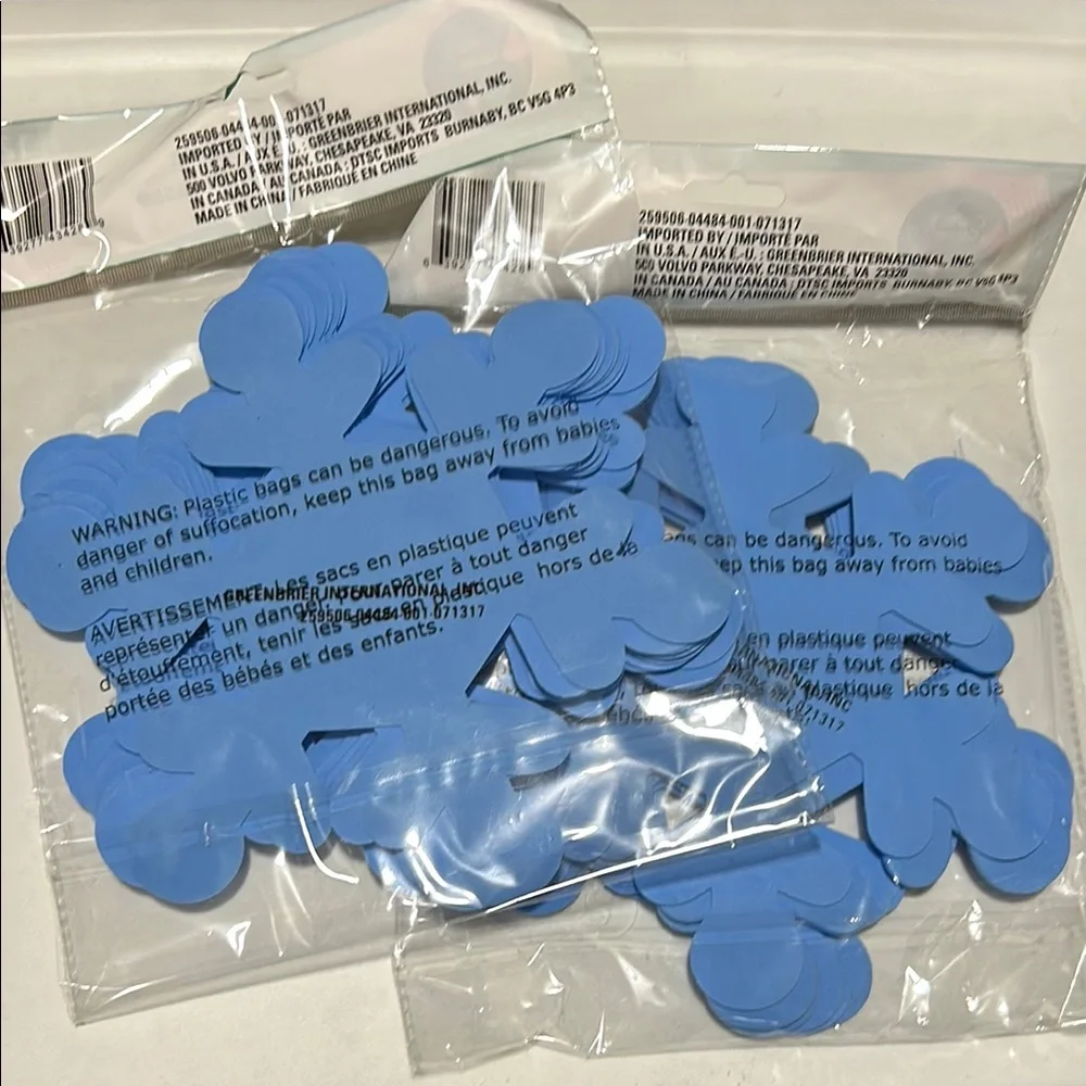 🩶5/$30 Blue 8” Snowflake Foam Sheets Two Sets of 12 Hobby Lobby NEW